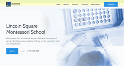 Desktop Screenshot of lincolnsquaremontessori.com