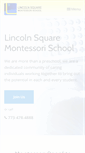 Mobile Screenshot of lincolnsquaremontessori.com